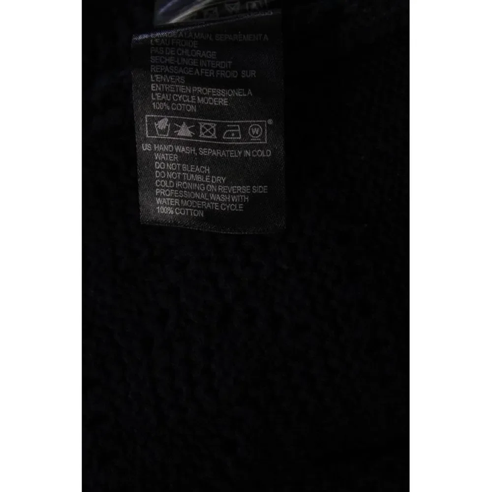 Ba&Sh Women's Cotton Long Sleeve Crewneck Pullover Sweater Navy Size 6 - Picture 5 of 6
